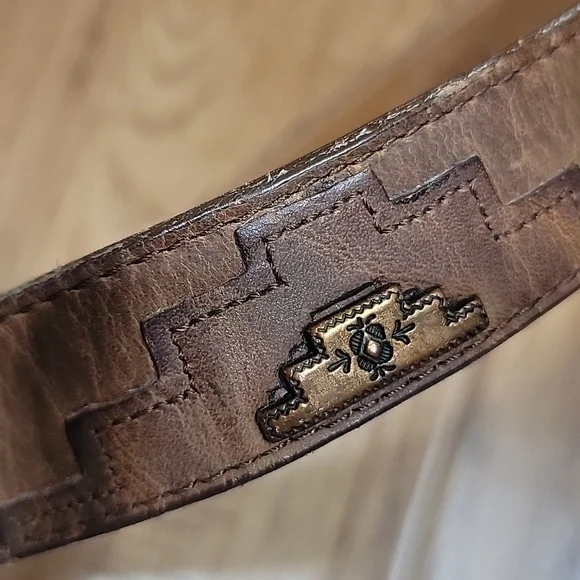 Nocona Copper & Leather Belt 28 - Picture 8 of 12